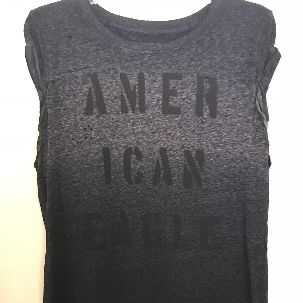 Distressed American Eagle Tee
